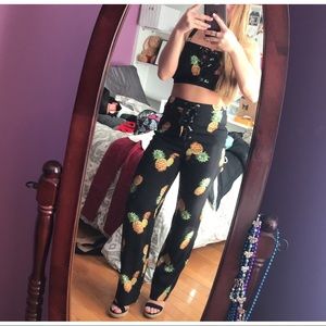 Wild Honey Black and Yellow Jumpsuit with Vibrant Design